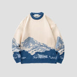 Strickpullover im Vintage-Stil im japanischen Stil