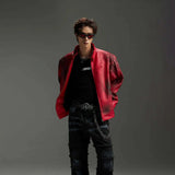 Men Retro Luxury Vintage Leather Jacket
