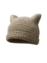 Cute Cat Ears Striped Beanie