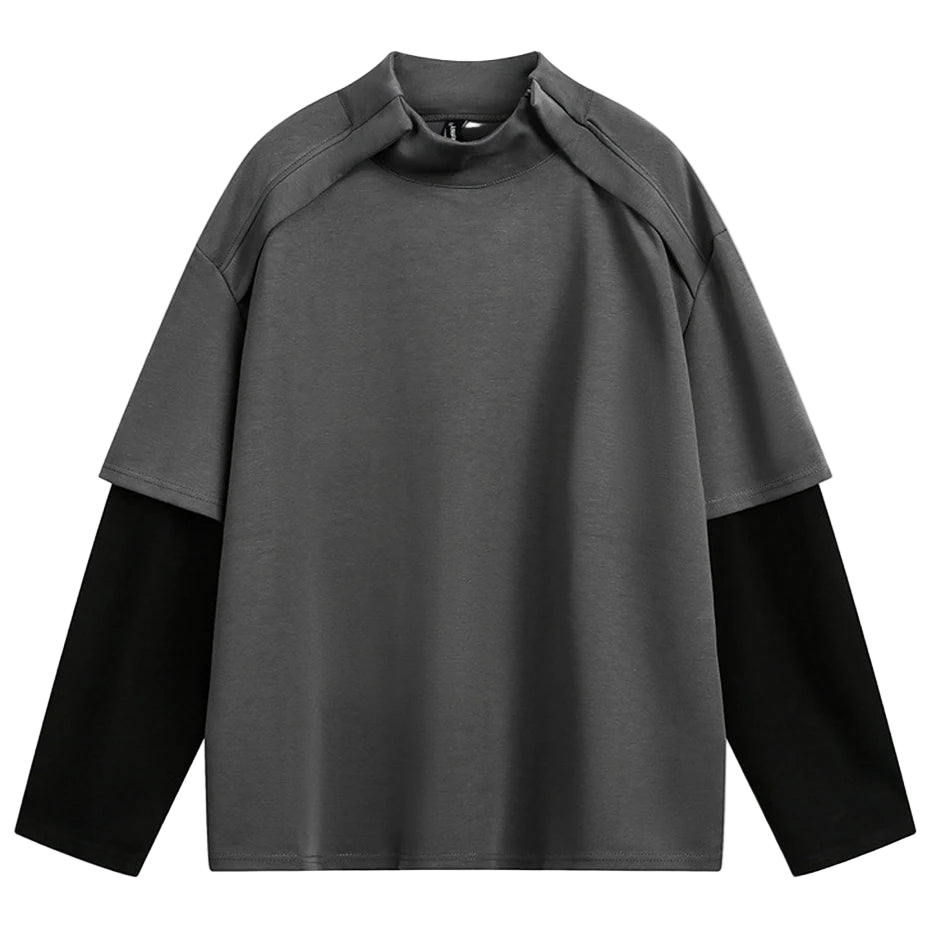 Two Piece Streetwear Long Sleeve Tee