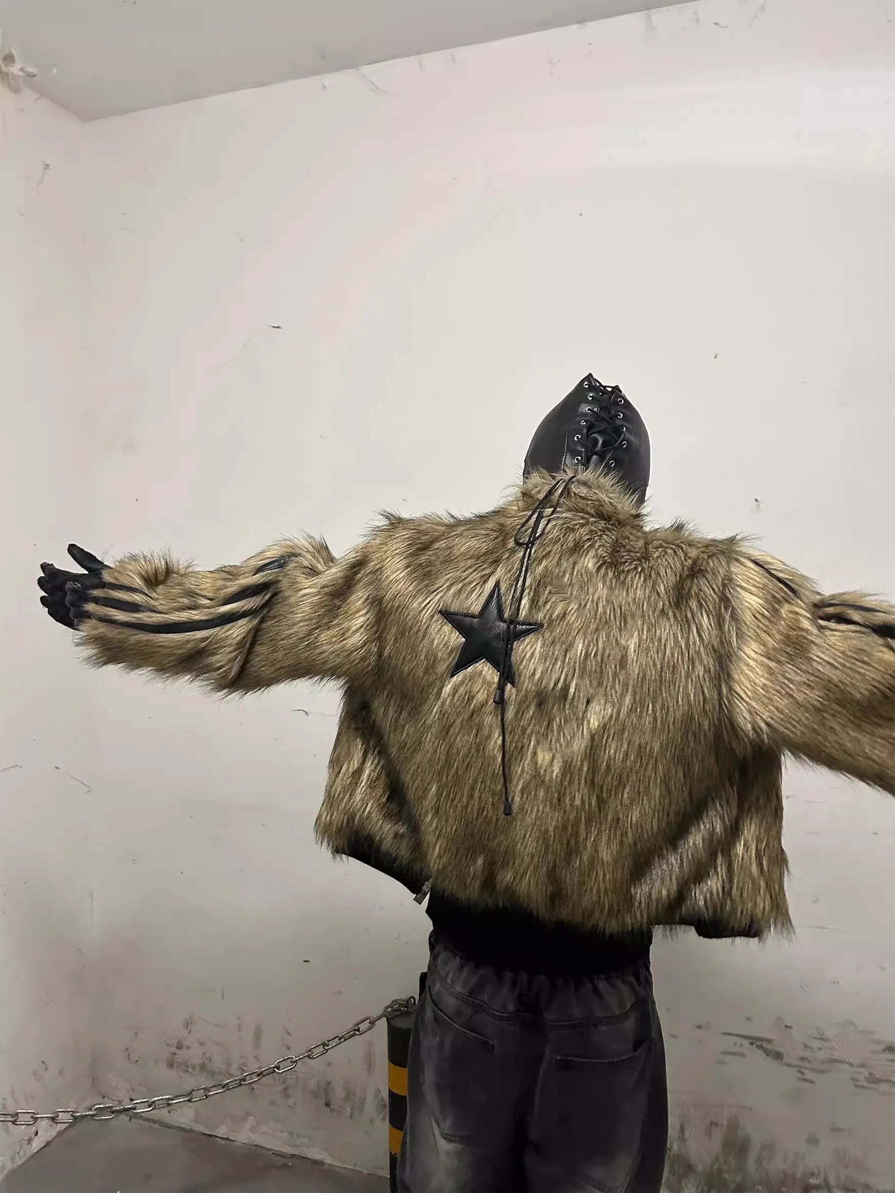 Veste en fausse fourrure réversible chic et luxueuse