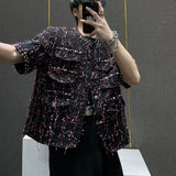 Veste à perles et pompons d'inspiration vintage pour homme