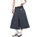 Streetwear Retro Vintage Cool Knee-Length Jorts