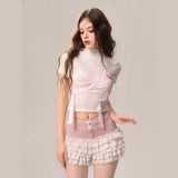 Coquette Whimsical Charm Crop Top
