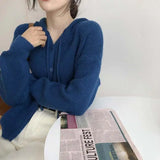 Soft Girl Knitted Hooded Sweater