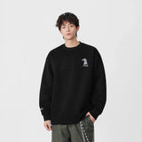 Cozy Horse Head Pattern Crew Sweatshirt