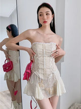 Y2K Renaissance Bandage Corset Top