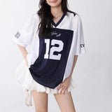 American Style Retro Loose Fit Sports T-Shirt