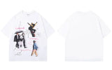 T-shirt décontracté streetwear graphique hip-hop
