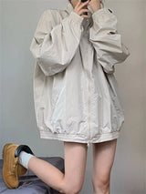 Oversized Windbreaker Women's Jacket
