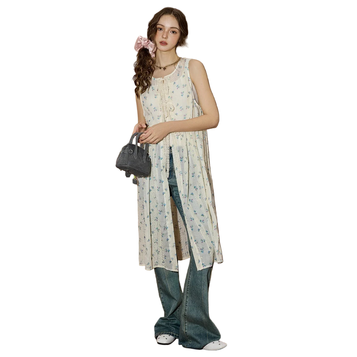 Cottagecore Floral Lace Women’s Summer Dress