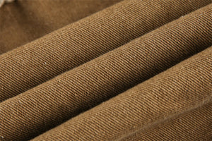 Close-up of brown fabric with visible texture