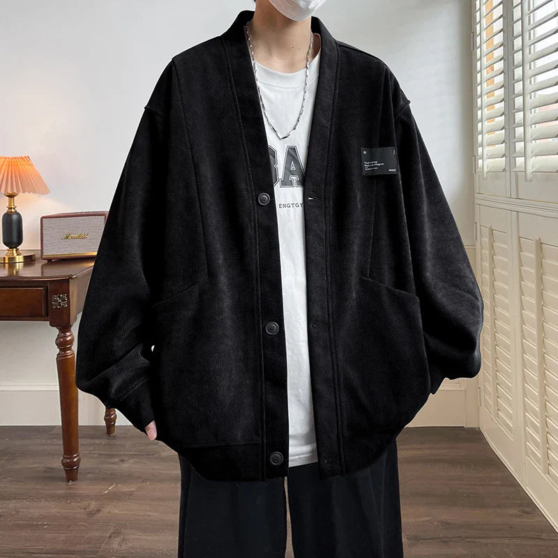 Relaxed Fit Knitted Acrylic Jacket