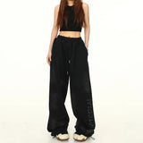 Streetwear Cool High Waist Graffiti Letter Sweatpants