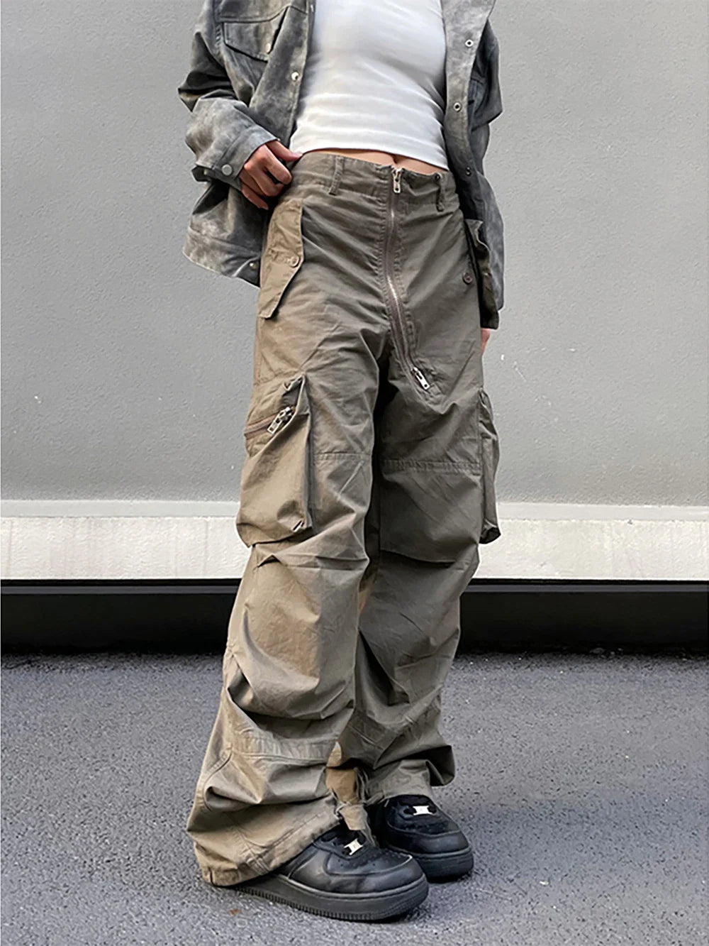 Pantalon cargo pour femmes Y2K