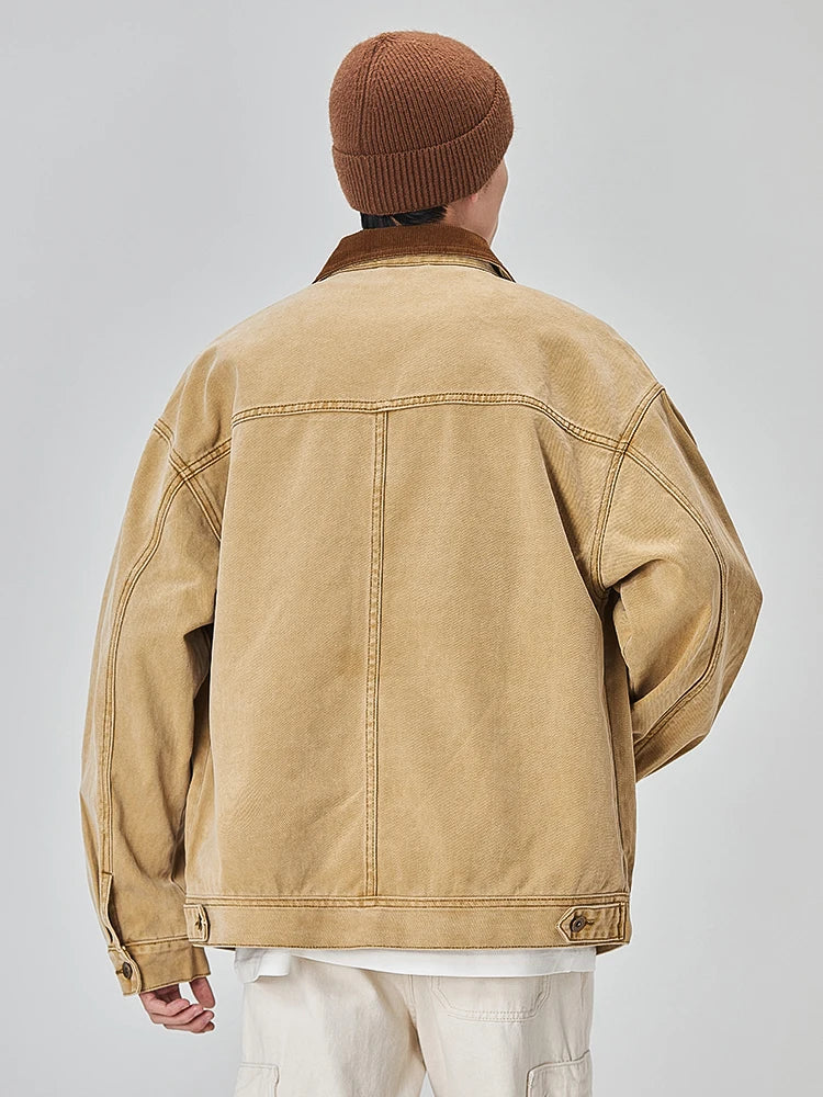 Veste en jean délavée style années 2000
