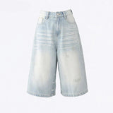 Retro Wide Leg Baggy Denim Jorts