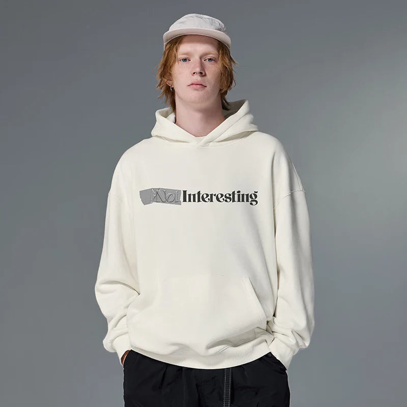 Interesting Graphic Print Hoodie