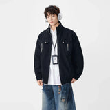 Stylish Casual Stand-UP Collar Zip-Up Jacket