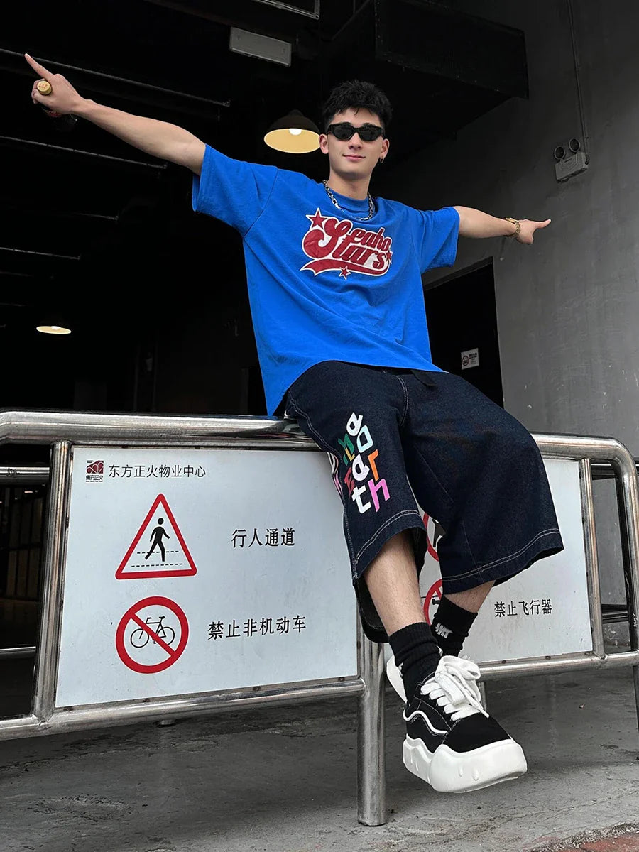 Stylish Fun Jumble Letters Cute Jorts