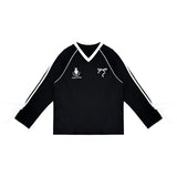 Women Sporty Black Oversized Long Sleeve T-Shirt