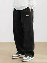 Trendy Corduroy Wide Leg Casual Pants