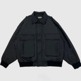 クラシックレトロダメージ加工PUレザージャケット