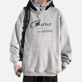 Streetwear Retro Letter Printed Loose Hoodie