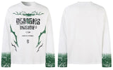 Strapazierfähiges Langarm-T-Shirt mit Grunge-Grafikdruck