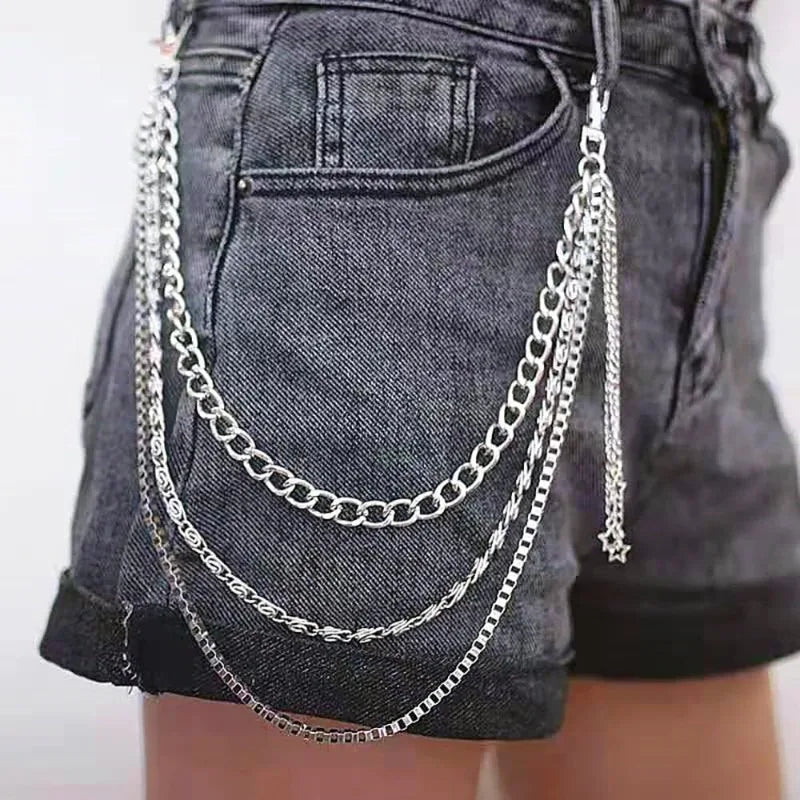 Y2K Star Punk Jeans Chain