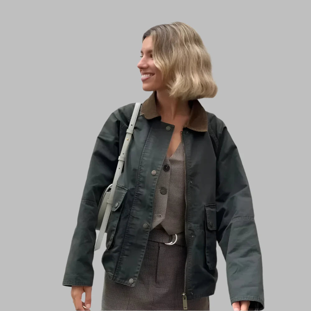 Vintage Cord-Bürojacke für Damen