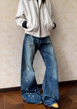 Retro 2000s Style Washed Boyfriend Jeans
