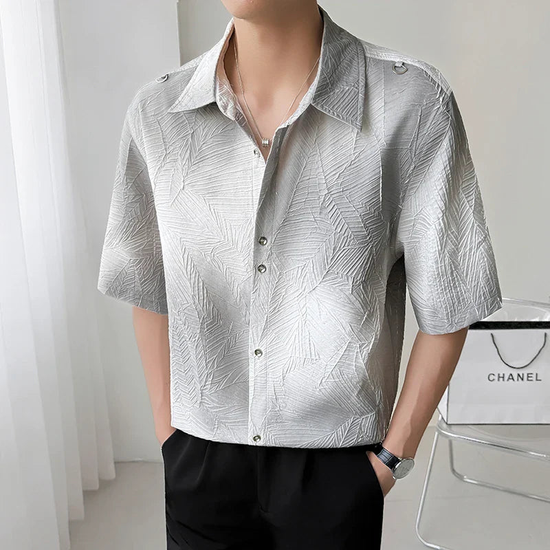 Chemise classique tendance à dégradé de couleurs et coupe ajustée
