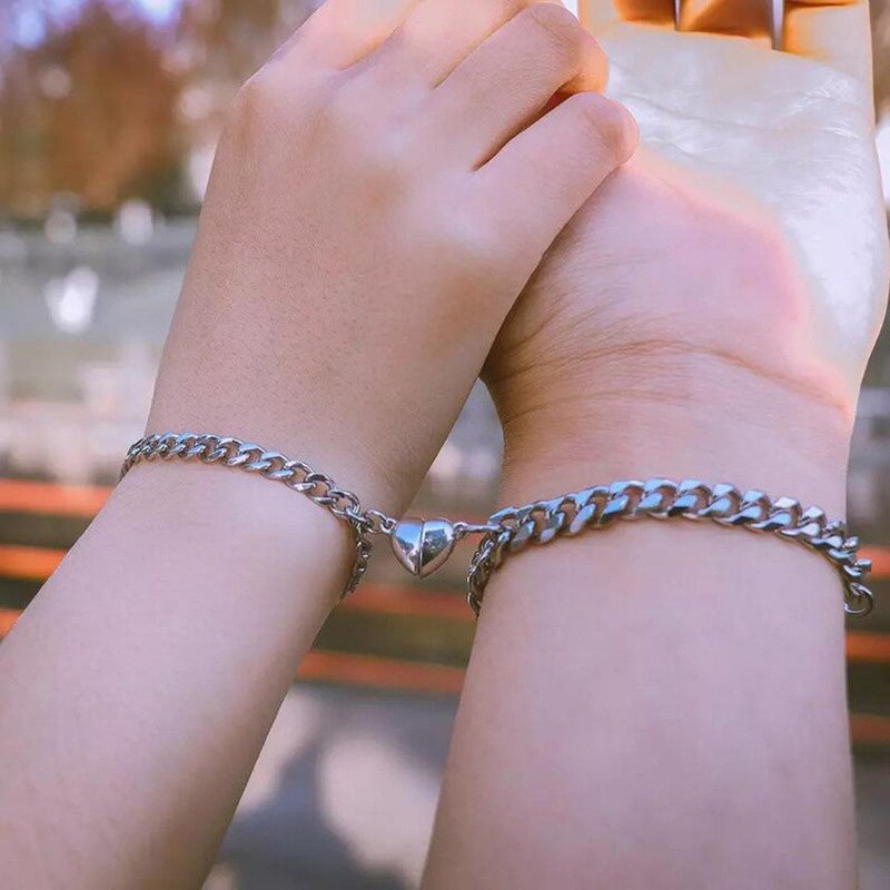Magnetische Edelstahl-Partnerarmbänder