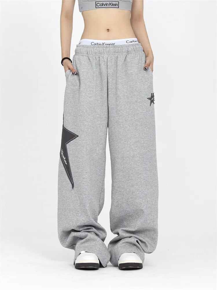 Pantalon de survêtement étoile Y2K