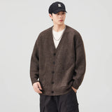 Premium Hip Hop Knitted V-Neck Cardigan
