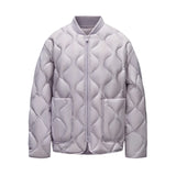 Solid Color Lightweight Puffer Jacket