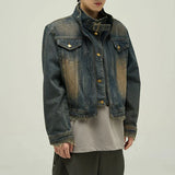 High-Quality Vintage Motorcycle Denim Jacket