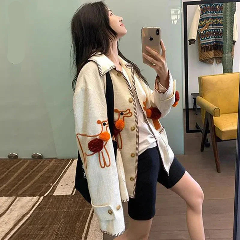 Elegante Damenjacke im Mori-Girl-Stil