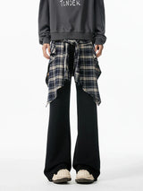 Karierte Patchwork-Jogginghose im coolen Vintage-Retro-Stil