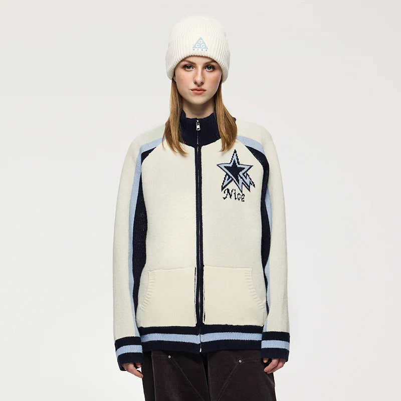 Oversized Star Emblem Sweater
