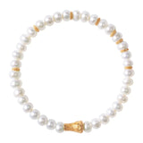 Women White Freshwater Pearl Bracelet