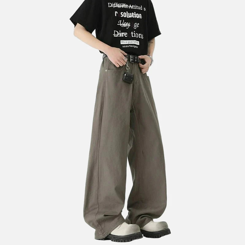 Premium Y2K Loose Fit Wide Leg Denim Jeans