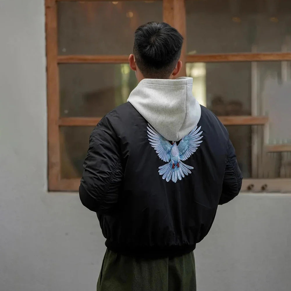 Veste de baseball rétro haut de gamme brodée