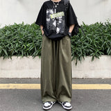 Versatile Loose Straight Cotton Wide Leg Pants