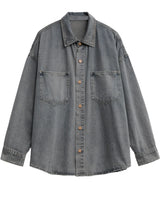 Women Retro Chic Hip Hop Loose Denim Jacket