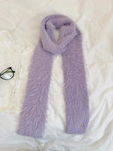 Fuzzy Long Strip Solid Color Scarves