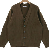 Stilvoller, luxuriöser, einfarbiger Strickcardigan für Herren