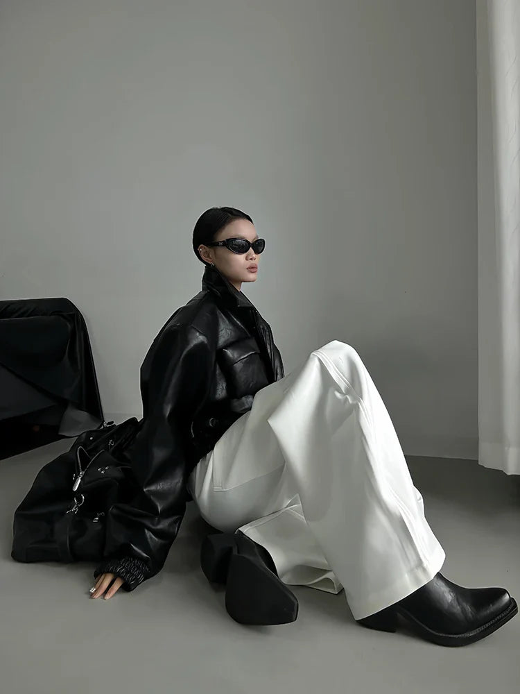 Durable Slim Fit Chic White Cool Pants