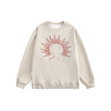 Y2K Autumn Streetwear Rivet Print Sweatshirt